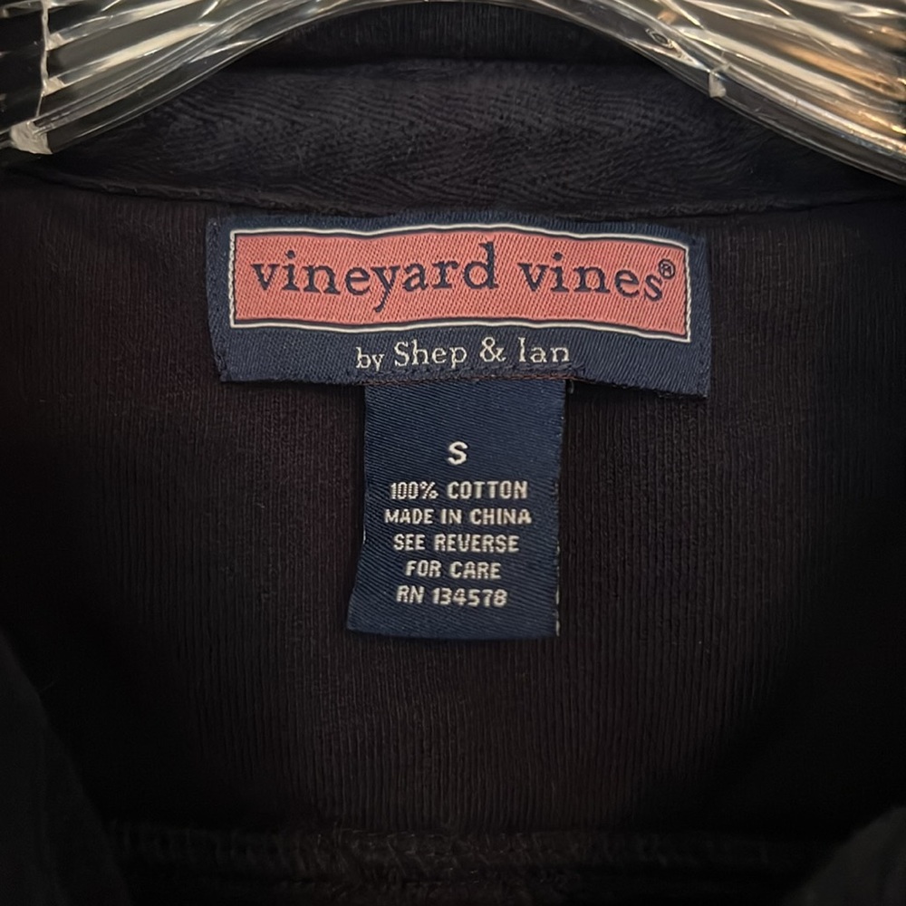 Vineyard Vines 3/4 Zip Shep Shirt, Navy, Men’s S - Picture 5 of 9